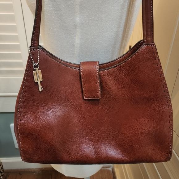 FOSSIL Leather Stachel Purse Handbag - Picture 4 of 6